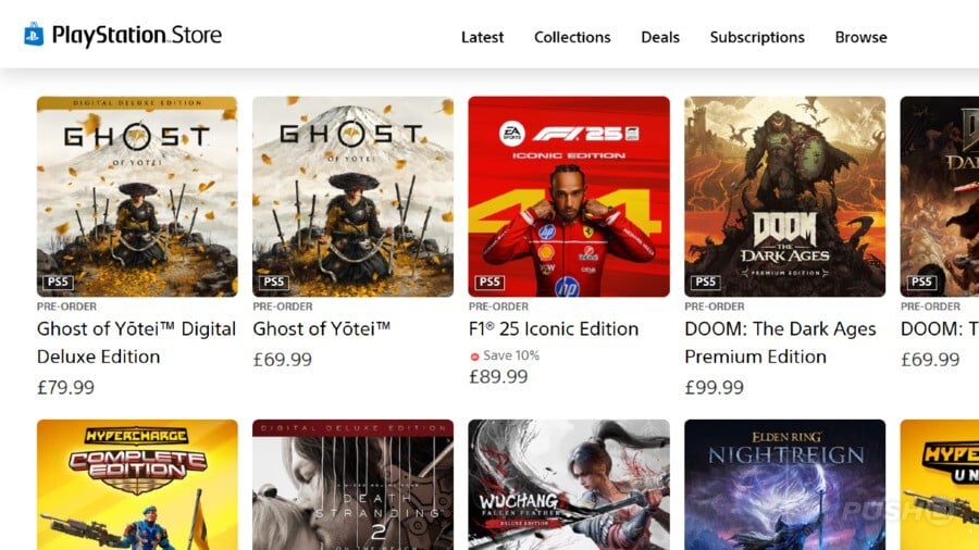 PS5 Exclusive Ghost of Yotei Rockets Right to the Top of PS Store Pre-Orders Chart 1