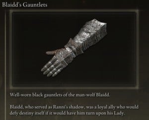 Elden Ring: All Partial Armour Sets - Blaidd's Set - Blaidd's Gauntlets