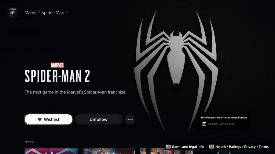 Halaman Store Marvel's Spider-Man 2 PS5 PS