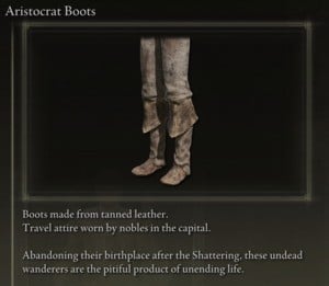 Elden Ring: All Partial Armour Sets - Aristocrat Set - Aristocrat Boots