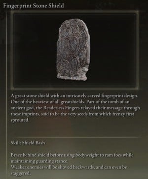 Elden Ring: Greatshields - Fingerprint Stone Shield