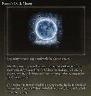 Elden Ring: Offensive Sorceries - Ranni's Dark Moon