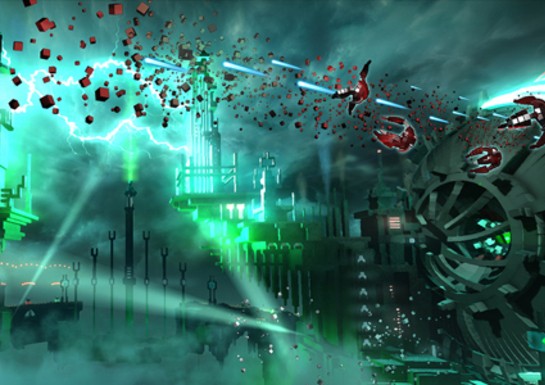 Testing Our Reactions in Resogun, the Prettiest Game on PS4