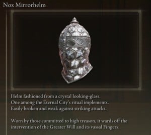 Elden Ring: All Individual Armour Pieces - Nox Mirrorhelm