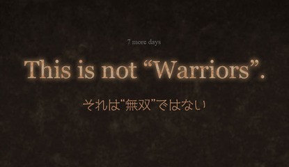 Koei Tecmo Is Teasing a Title That Apparently Isn't a Warriors Game