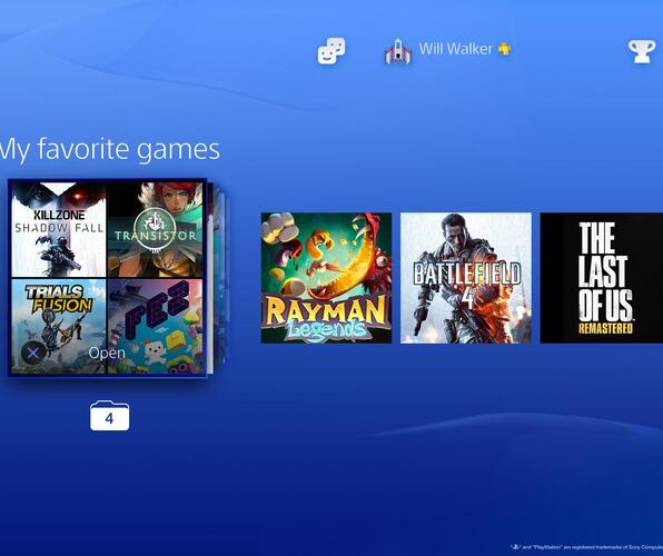 PS4 User Interface 4