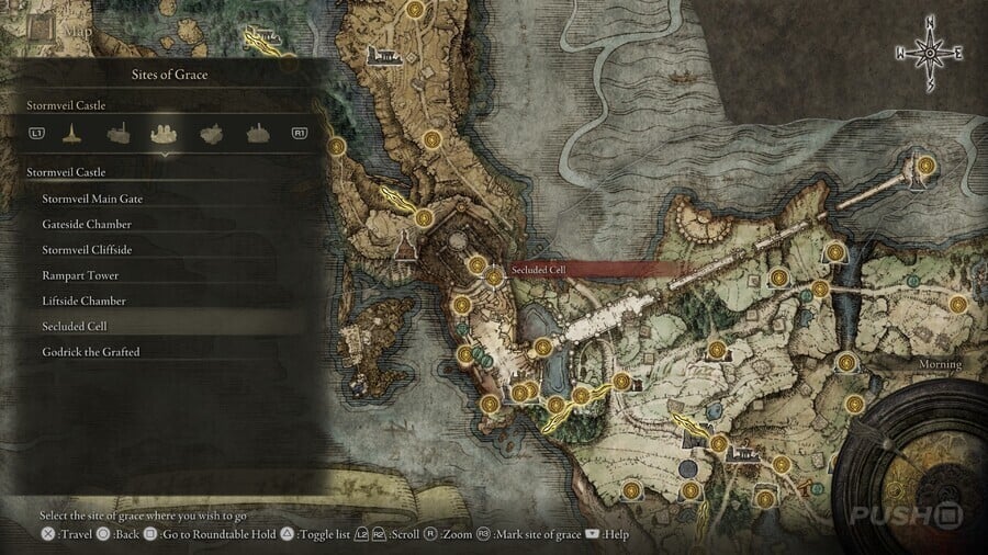 Elden Ring: All Site of Grace Locations - Stormveil Castle - Secluded Cell