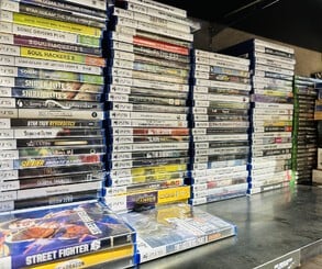 While you'll typically find video game stores in digital plazas and urban areas, this store in Penang, Malaysia was hidden away inside a Peranakan-style, painted arch building. It had two storeys, with a ton of anime figurines upstairs.