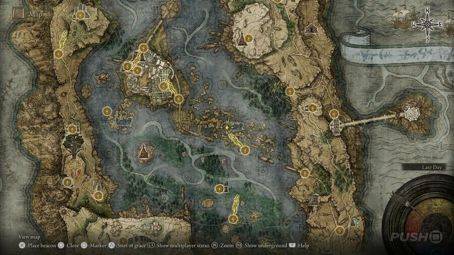 Academy Gate Town Key Map