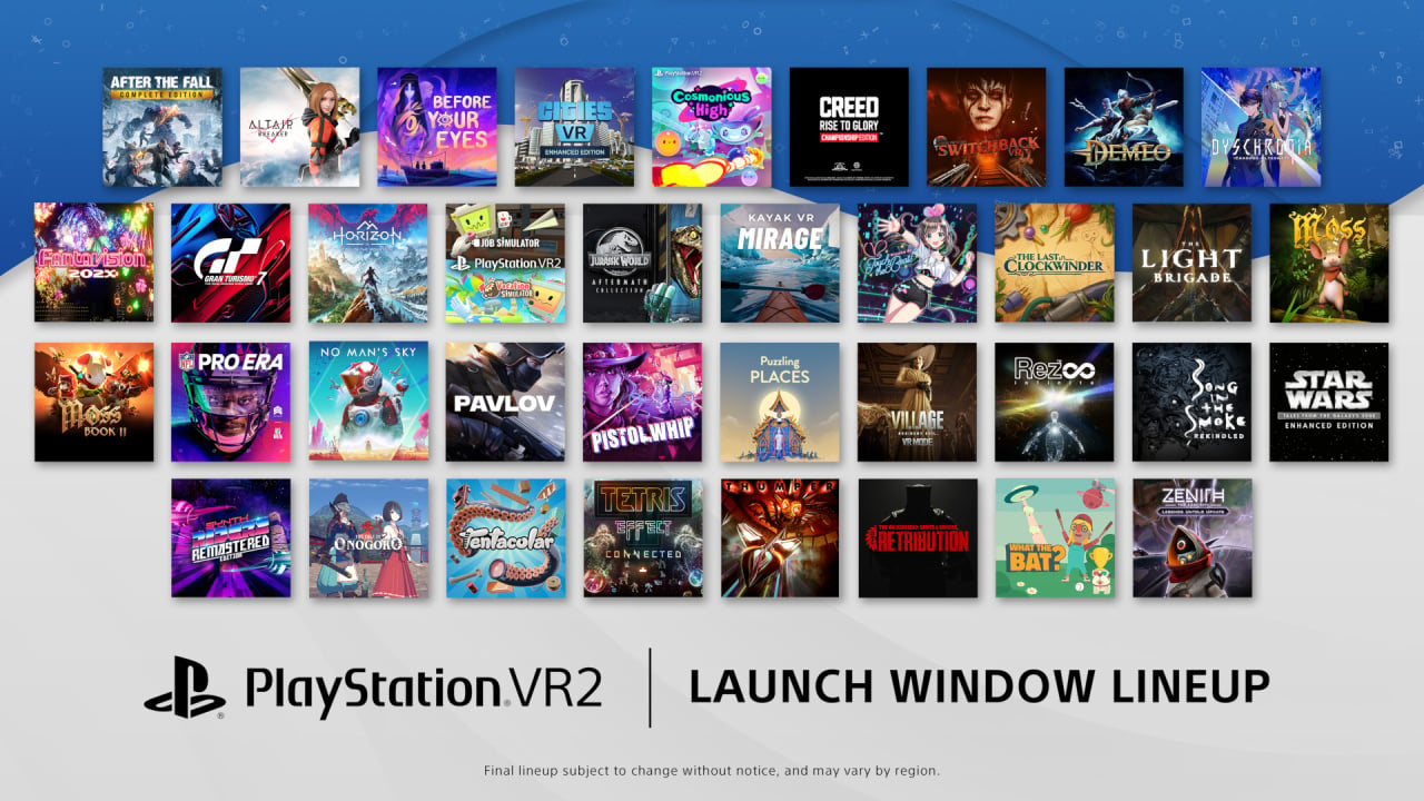 37 PSVR2 Games Confirmed for Launch Window as Sony Posts Full List