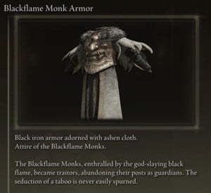 Elden Ring: All Full Armour Sets - Blackflame Set - Blackflame Monk Armor