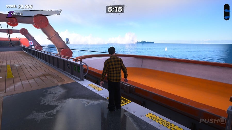 Tony Hawk's Pro Skater 3 + 4: Cruise Ship Walkthrough - All Park Goals and Collectibles 27
