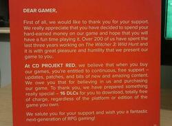 This Letter That Comes with The Witcher 3 Will Put a Smile on Your Face