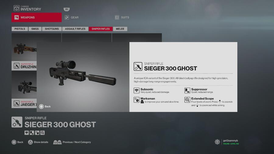 Sieger 300 Ghost Hitman 3 Best Items, Gear, and Equipment