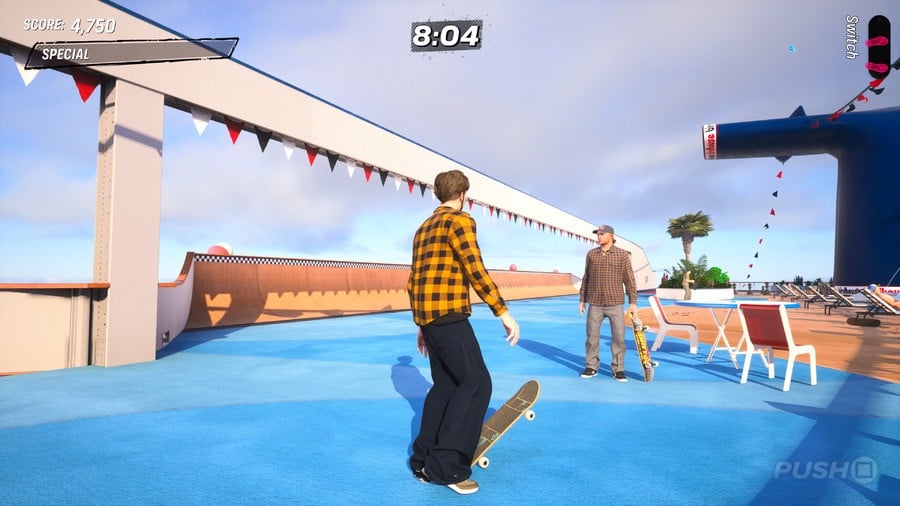 Tony Hawk's Pro Skater 3 + 4: Cruise Ship Walkthrough - All Park Goals and Collectibles 9