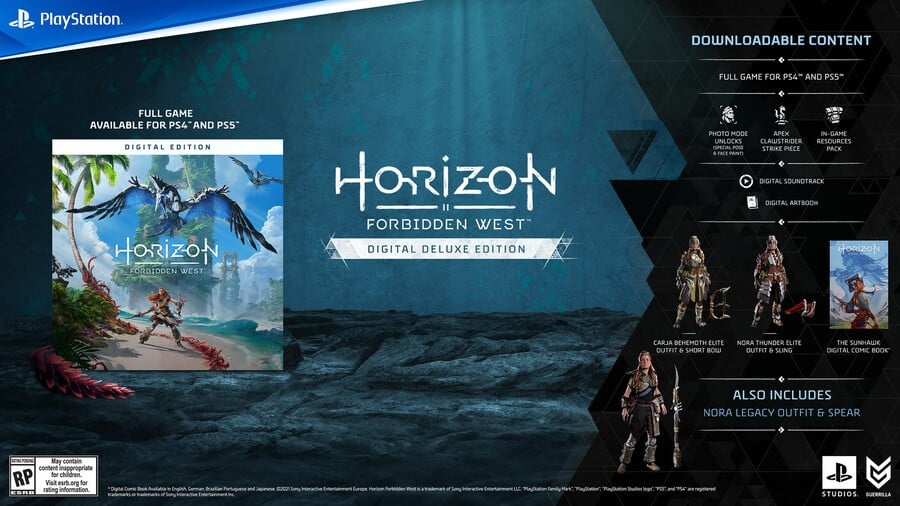 Horizon Forbidden West PS5 PS4 FAQ 4 Digital Deluxe Edition