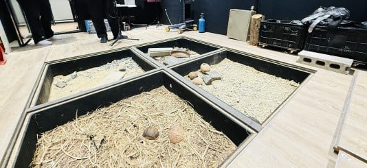 The gravel pit in Pearl Abyss' recording studio