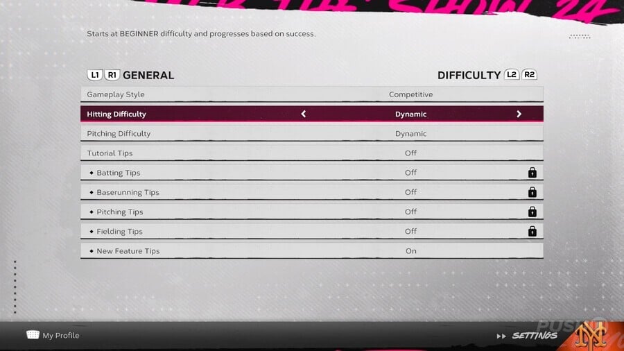 MLB The Show 24: Best Difficulty and Gameplay Style to Select 1