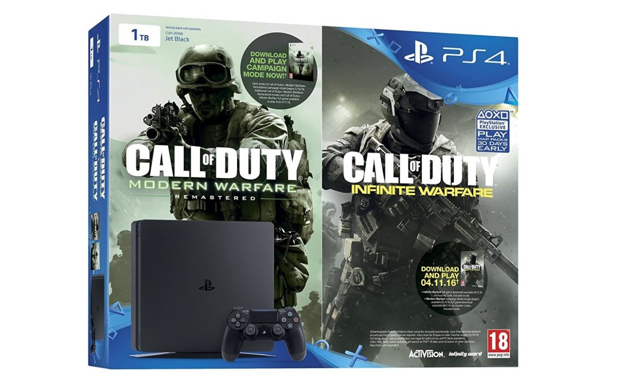 Sony PlayStation 4 Slim 500GB Call of Duty: Infinite Warfare Bundle, Black  