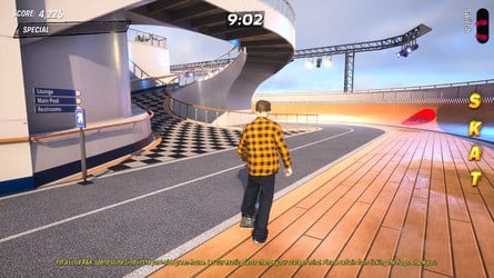 Tony Hawk's Pro Skater 3 + 4: Cruise Ship Walkthrough - All Park Goals and Collectibles 7