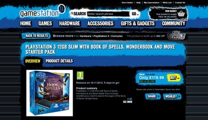 Purchase a 12GB PlayStation 3 and Wonderbook for £119.99