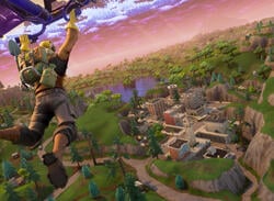 Fortnite Search Between a Scarecrow, Pink Hot Rod, and a Big Screen Location