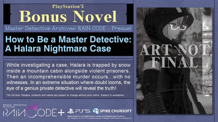 Master Detective Archives: Rain Code Plus Will Bundle a Free Novel with First-Run PS5 Copies 2