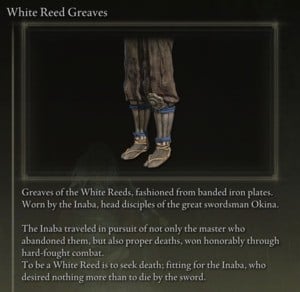 Elden Ring: All Partial Armour Sets - White Reed Set - White Reed Greaves