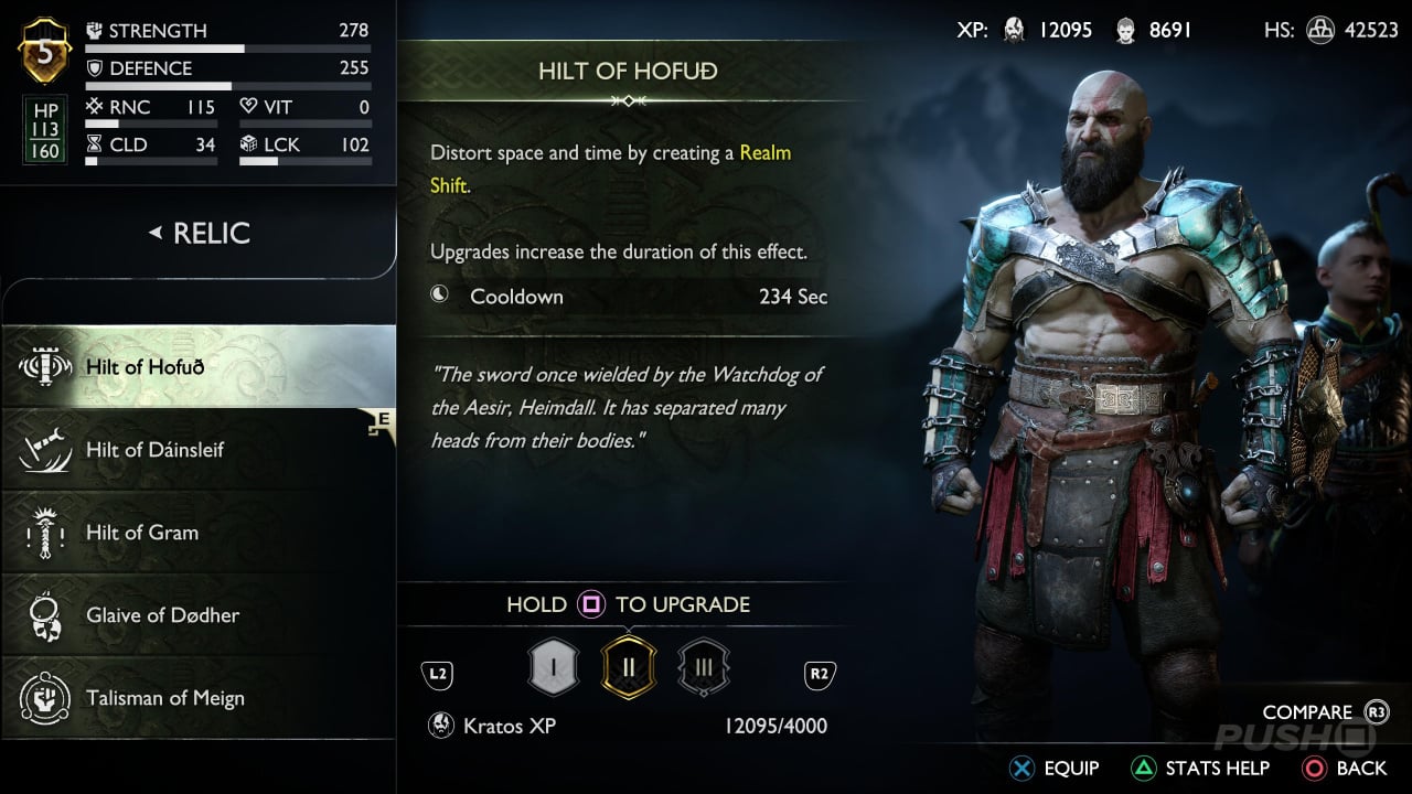 God of War Ragnarok: All Relics and Sword Hilts Locations and Upgrades