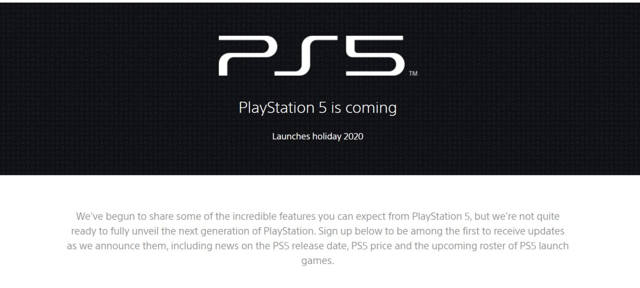 PS5 Page Added Official PlayStation Website, Asks Users to Sign Up for on Price, Release Date, Launch | Push Square