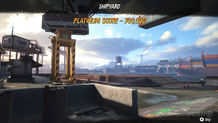 Tony Hawk's Pro Skater 3 + 4: Shipyard Walkthrough - All Park Goals and Collectibles 68