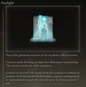 Elden Ring: Support Sorceries - Starlight