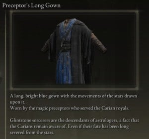 Elden Ring: All Full Armour Sets - Preceptor's Set - Preceptor's Long Gown