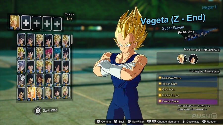 Vegeta (Z- End) Super Saiyan 1