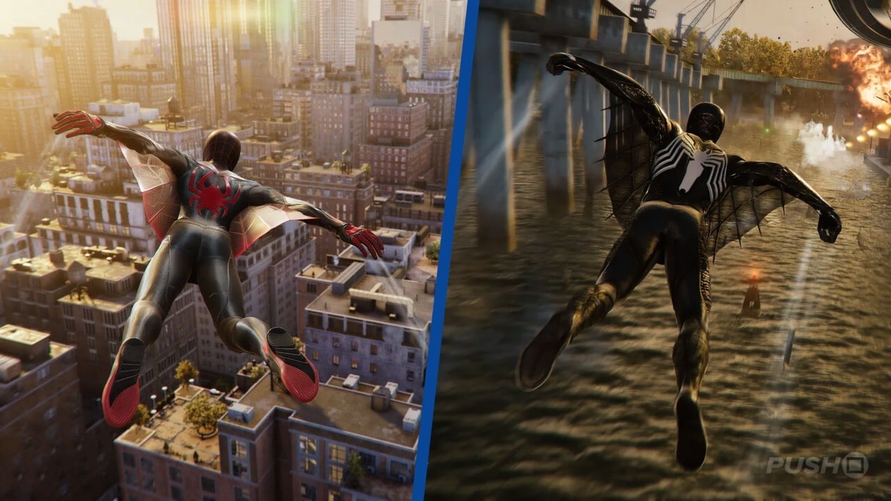 Spider-Man Miles Morales vs Spider-Man PS5  Gameplay Comparison, Swinging,  Free Roam 