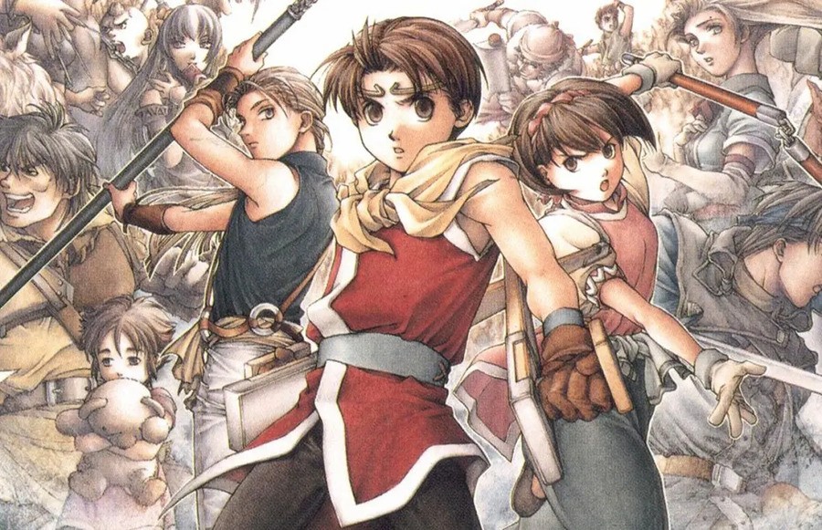 Which company developed the first four Suikoden games?