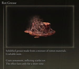 Elden Ring: All Crafting Recipes - Consumables - Rot Grease