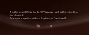 Now The Playstation 3 Can Error Report. Hurrah.