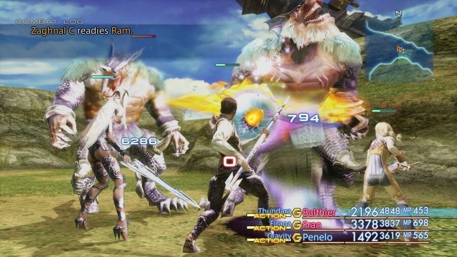 What is the system that allows your party to fight automatically in Final Fantasy XII called?
