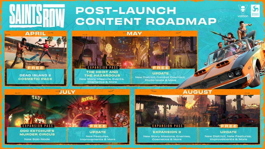 Saints Row Roadmap