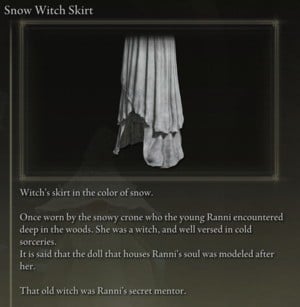 Elden Ring: All Partial Armour Sets - Snow Witch Set - Snow Witch Skirt