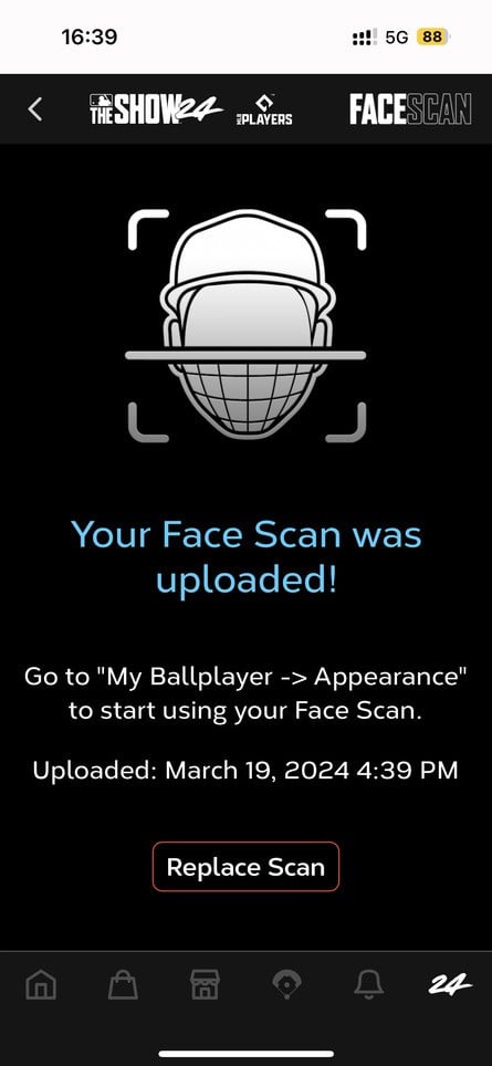 MLB The Show 24: How to Use Face Scan When Creating Your Ballplayer 7
