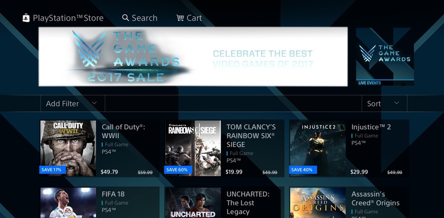 The Game Awards 2017 Sale Deals 1