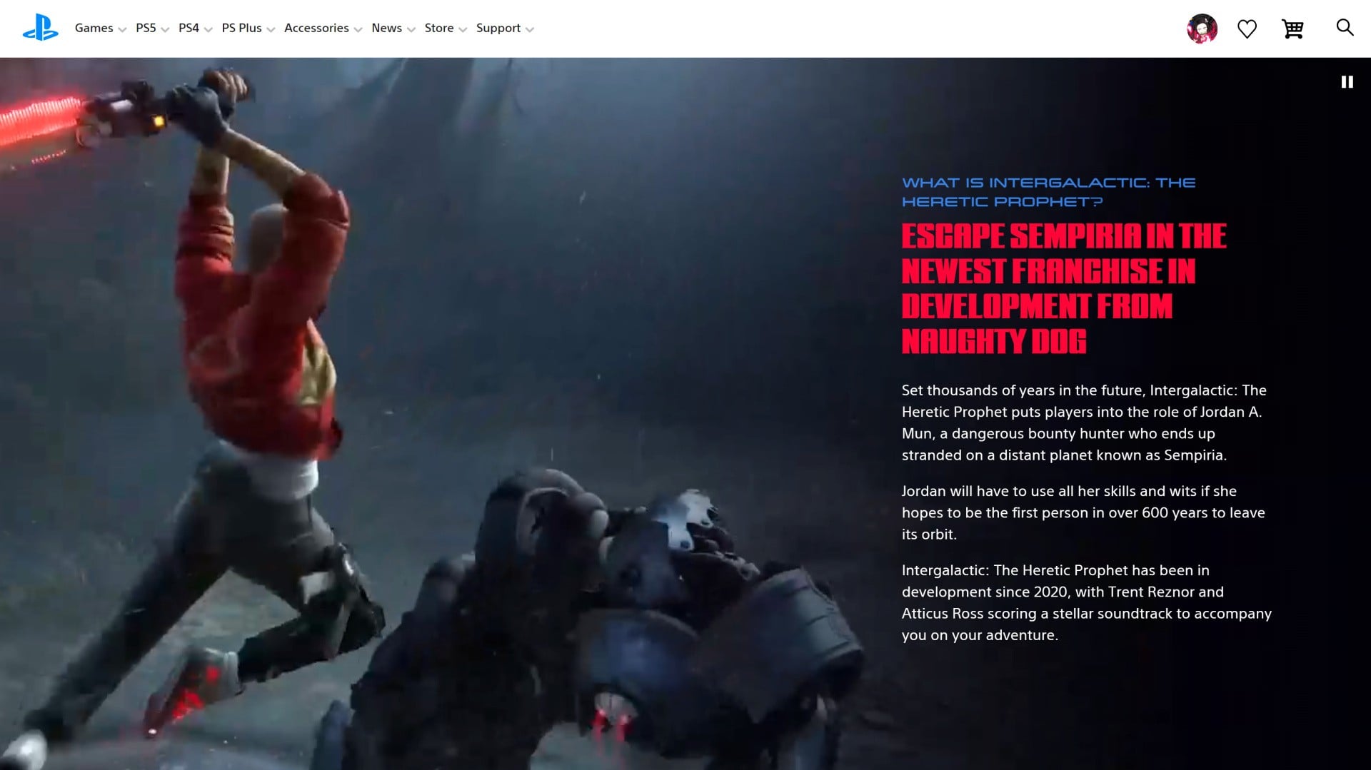 PS5 Exclusive Intergalactic's Alleged New Webpage Is No Big Deal At All
