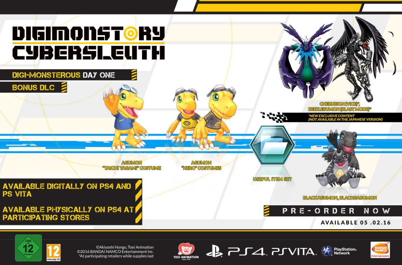 Digimon Story: Cyber Sleuth Digivolves Confirmed Release Date | Square