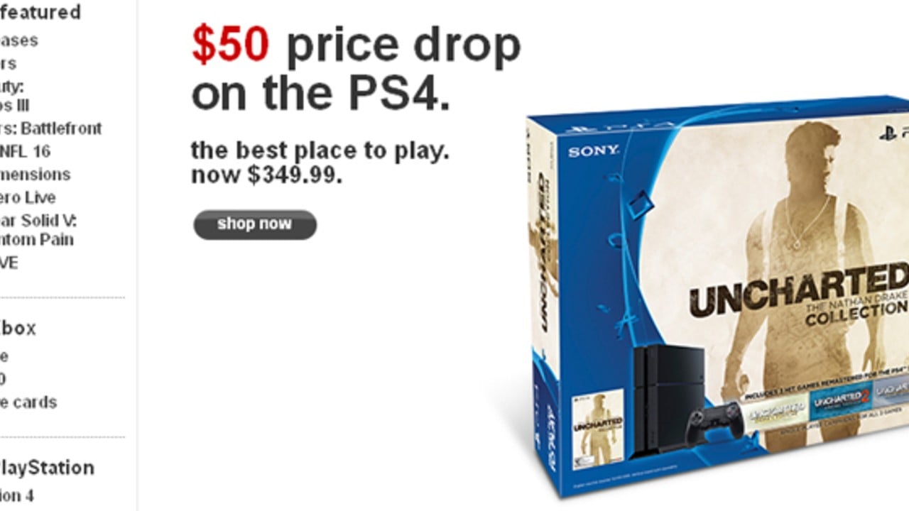 Rumour Did a US Retailer Just Leak a PS4 Price Drop? Push Square