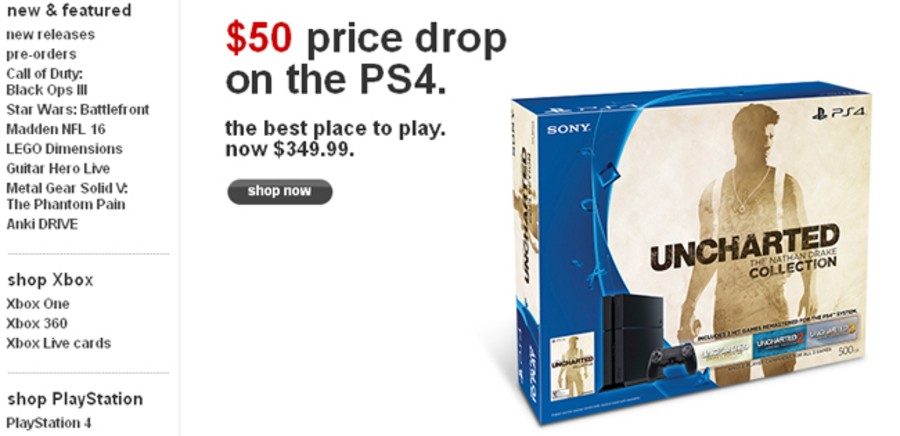 PS4 Price Drop PlayStation 4 1