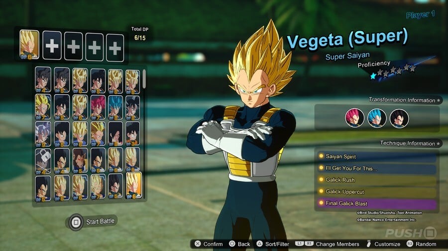 Vegeta (Super) Super Saiyan 1