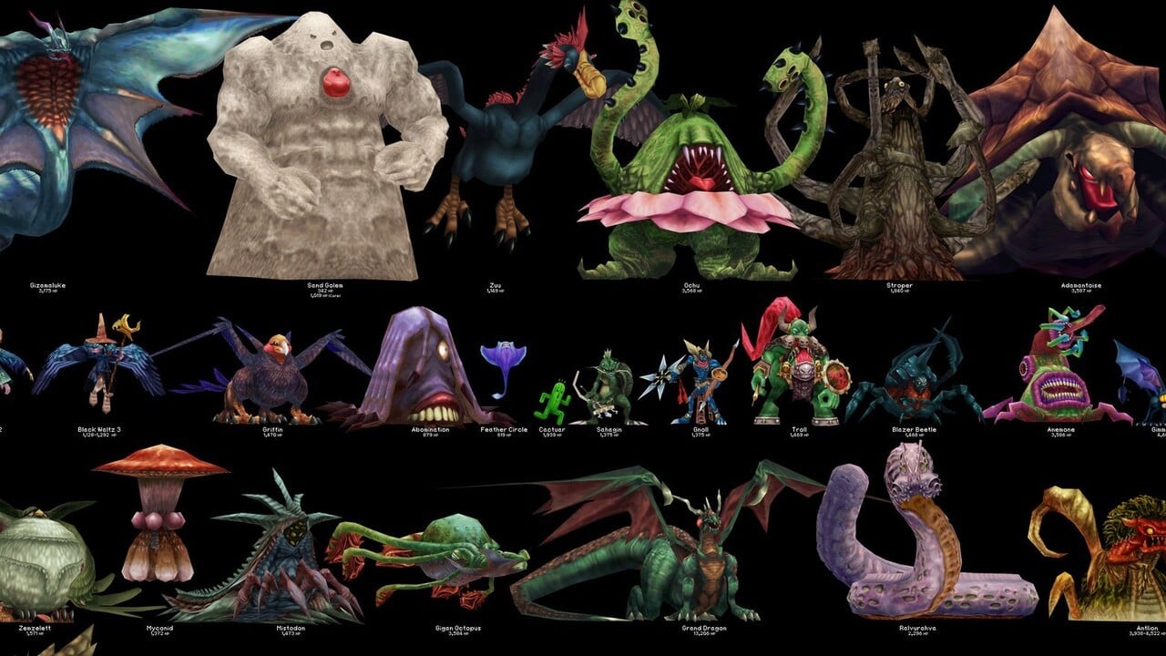 Final Fantasy 1: Bestiary With Maps · All monster locations