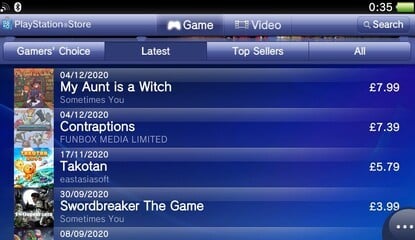 New Releases on PS Vita's Store Updated for First Time in Eons